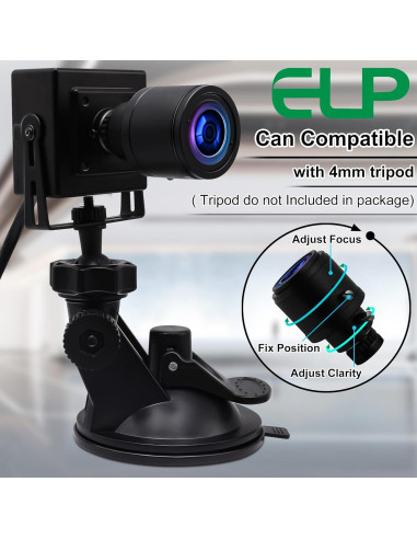 Cámara USB ELP 1.3MP Varifocal 2.8-12mm 960P para PC