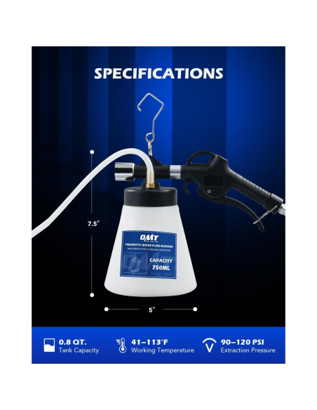 Kit Purgador de Frenos Neumático Orion Motor Tech 0.76L Kit Purgador de Frenos Neumático Orion Motor Tech 0.76L