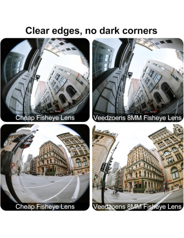 Lente Ojo de Pez 8mm 220 Veedzoens para Smartphone