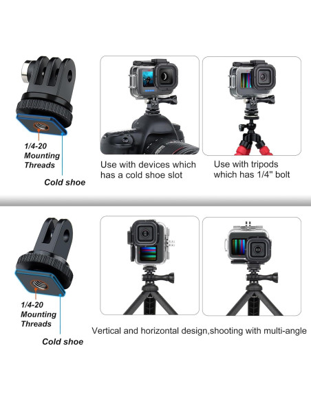Funda Impermeable SOONSUN para GoPro Hero 13/12/11/10/9 Negra 60M Funda Impermeable SOONSUN para GoPro Hero 13/12/11/10/9 Negra 60M