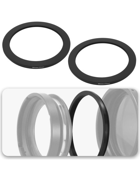 Anillo Adaptador de Filtro YINETTECH 95mm a 77mm + Paño Anillo Adaptador de Filtro YINETTECH 95mm a 77mm + Paño