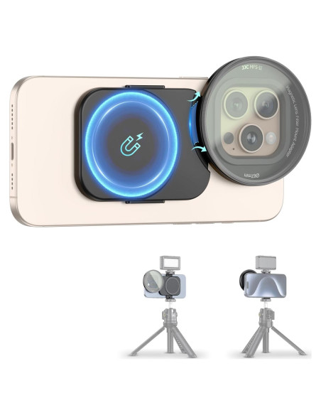 Adaptador de Filtro de Lente Magnético JJC 67mm para iPhone 16/15/14 Adaptador de Filtro de Lente Magnético JJC 67mm para iPhone 16/15/14