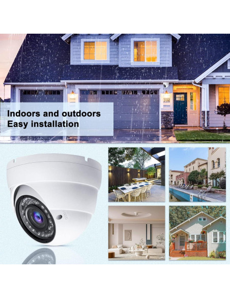 Cámara CCTV Analógica Anpviz 1080P HD Domo 4-en-1 2.8-12mm Cámara CCTV Analógica Anpviz 1080P HD Domo 4-en-1 2.8-12mm