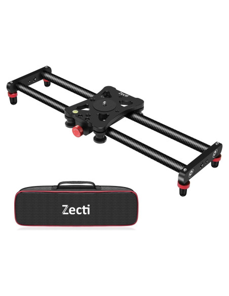 Slider de Cámara Zecti 40 cm Fibra de Carbono Estabilizador Slider de Cámara Zecti 40 cm Fibra de Carbono Estabilizador