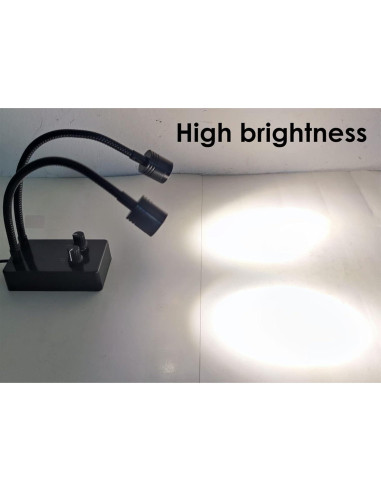 Fuente de luz LED USB para microscopio Upwtkim, 0-100% ajustable