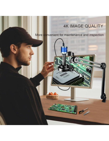 Microscopio Digital NICE-POWER 48MP 4K HDMI C-Mount 150X Microscopio Digital NICE-POWER 48MP 4K HDMI C-Mount 150X