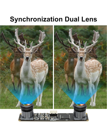 Cámara USB Estéreo 3D IFWATER 4MP 1080P 60fps Plug and Play