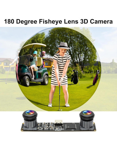 Cámara USB Estéreo 3D IFWATER 4MP 1080P 60fps Plug and Play