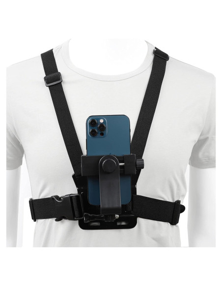 Arnés de Montaje en Pecho PellKing para Teléfono Móvil y GoPro Arnés de Montaje en Pecho PellKing para Teléfono Móvil y GoPro