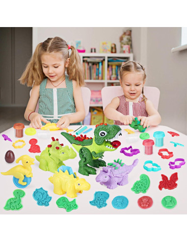 Conjunto de Masa de Color Dinosaurio Cinne 20 Piezas 3-8 Años