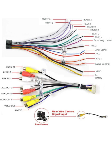 Estéreo de Coche Android OiLiehu 10.1" Doble Din GPS Bluetooth