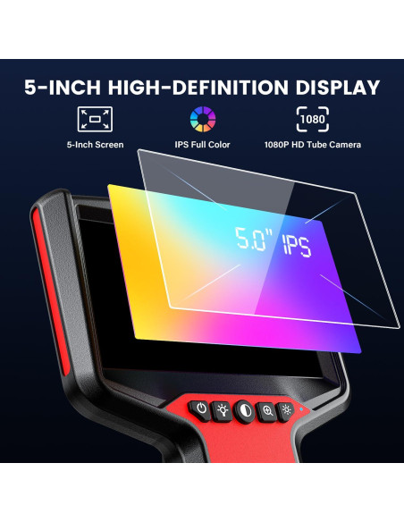 Cámara Endoscópica TGJOR Doble Lente 1080P 5m con Luz Cámara Endoscópica TGJOR Doble Lente 1080P 5m con Luz