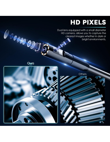 Cámara Endoscópica Industrial Doble Lente SKYBASIC 4.3" HD