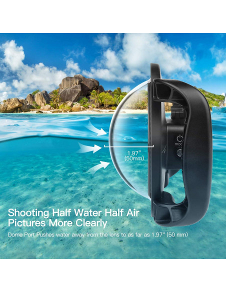 Puerto Dome SHOOT para GoPro Hero 13/12/11/10/9 - Impermeable hasta 30m Puerto Dome SHOOT para GoPro Hero 13/12/11/10/9 - Impermeable hasta 30m