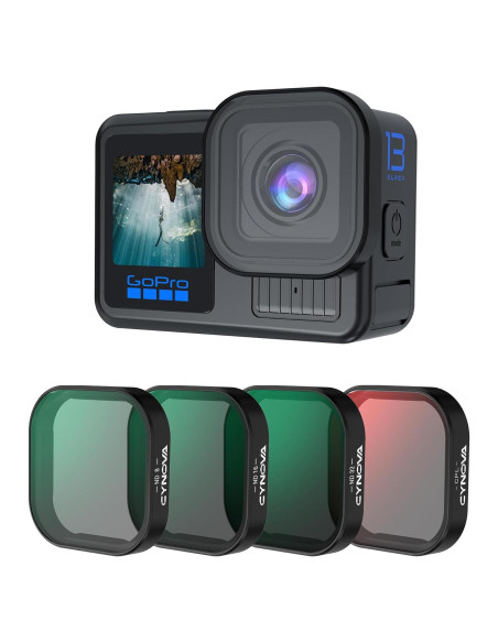 Juego de Filtros CYNOVA para GoPro Hero 13 Black - CPL, ND8, ND16, ND32 Juego de Filtros CYNOVA para GoPro Hero 13 Black - CPL, ND8, ND16, ND32
