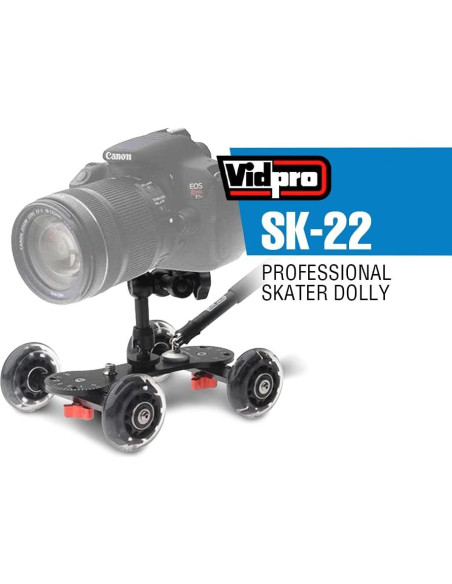 Dolly Profesional Vidpro SK-22 para Cámaras DSLR y Videocámaras Dolly Profesional Vidpro SK-22 para Cámaras DSLR y Videocámaras