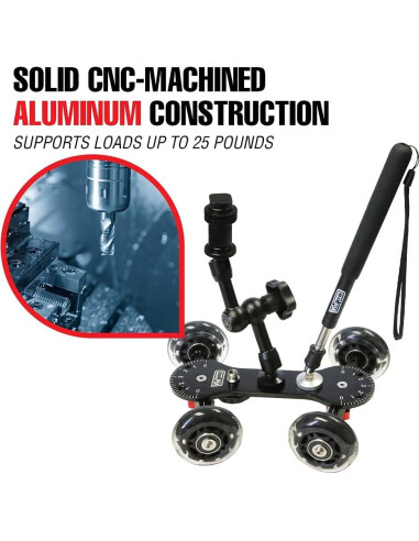 Dolly Profesional Vidpro SK-22 para Cámaras DSLR y Videocámaras