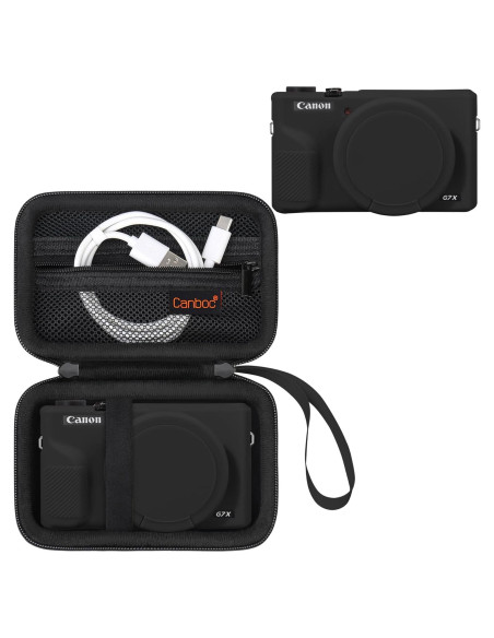 Funda Dura y Silicona Canboc para Canon PowerShot G7X III Funda Dura y Silicona Canboc para Canon PowerShot G7X III