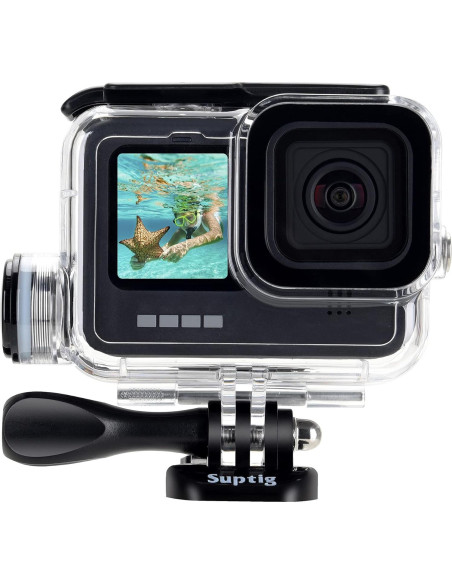 Carcasa Impermeable Suptig para GoPro Hero 9-13, 50m Buceo Carcasa Impermeable Suptig para GoPro Hero 9-13, 50m Buceo
