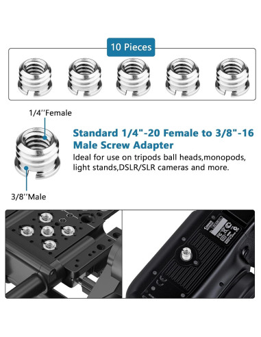 Adaptador de Trípode ChromLives 26 Piezas para Cámara