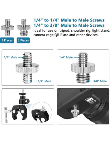 Adaptador de Trípode ChromLives 26 Piezas para Cámara