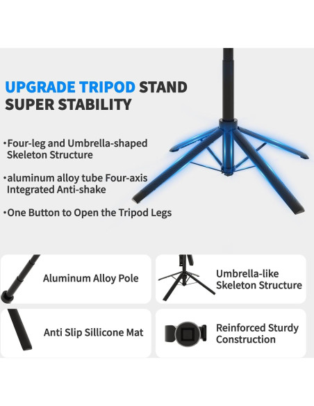 Trípode con seguimiento facial automático DreamPigeon 180 cm Trípode con seguimiento facial automático DreamPigeon 180 cm