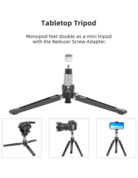 Monopie Telescópico Cayer CF34 de Fibra de Carbono 182.88 cm Monopie Telescópico Cayer CF34 de Fibra de Carbono 182.88 cm
