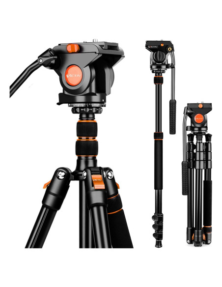 Trípode de Video Profesional Victiv 183 cm Aluminio DSLR Trípode de Video Profesional Victiv 183 cm Aluminio DSLR