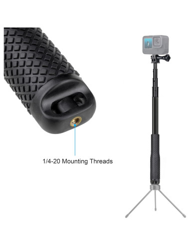 Palo de Selfie Telescópico Impermeable SOONSUN 115cm para GoPro y Móvil