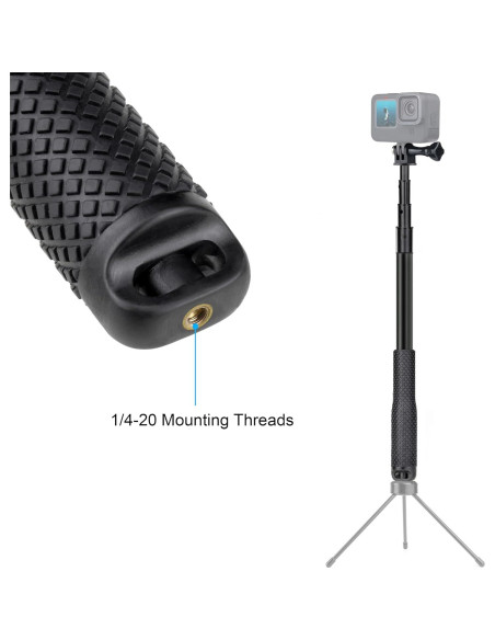 Palo de Selfie Telescópico Impermeable SOONSUN 115cm para GoPro y Móvil Palo de Selfie Telescópico Impermeable SOONSUN 115cm para GoPro y Móvil