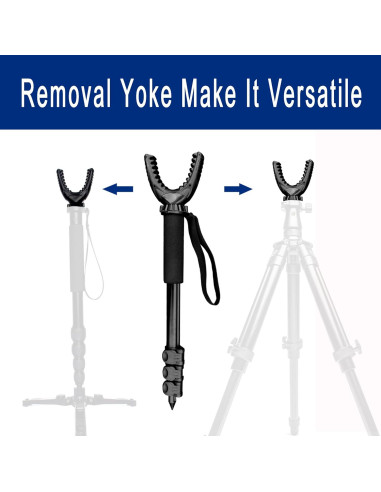 Monopod de Aluminio AUSCAMOTEK 101.6 cm para Caza y Fotografía
