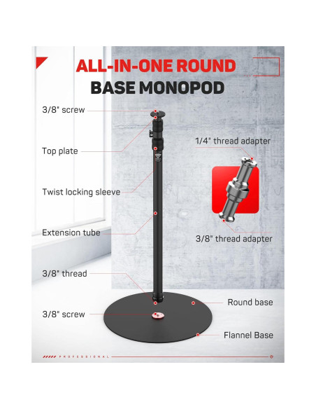 Monopod IFOOTAGE Cobra 2 Base Redonda 79" (RB-A400) 9.98 kg Monopod IFOOTAGE Cobra 2 Base Redonda 79" (RB-A400) 9.98 kg