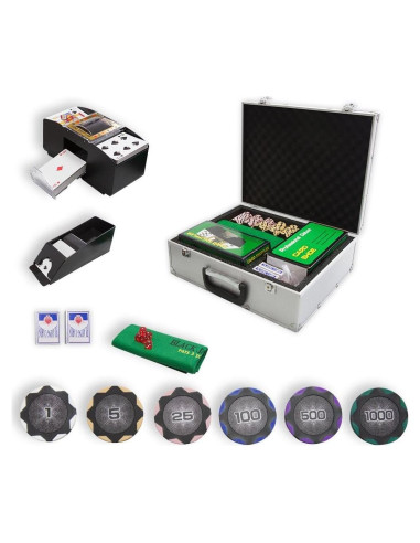 Set de Fichas de Poker THUNDERBAY 300 PCS con Accesorios