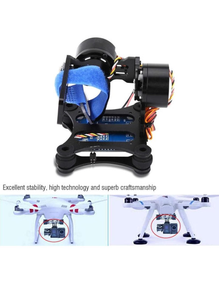 Gimbal Estabilizador 3 Ejes Dilwe para Cámara GoPro y Phantom Gimbal Estabilizador 3 Ejes Dilwe para Cámara GoPro y Phantom