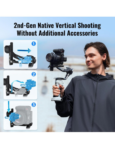 Estabilizador Gimbal ZHIYUN Crane 4E para Cámara DSLR y Mirrorless