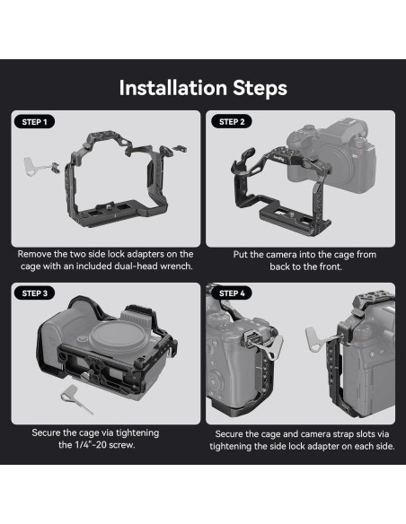 Kit de jaula SmallRig 4024 para Panasonic Lumix S5 II/S5 IIX Kit de jaula SmallRig 4024 para Panasonic Lumix S5 II/S5 IIX