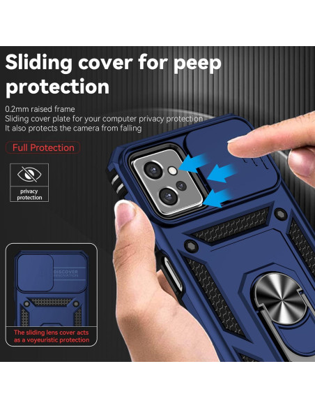 Funda Militar para Motorola G Power 2023 - Protección Grado Militar Azul Marino Funda Militar para Motorola G Power 2023 - Protección Grado Militar Azul Marino