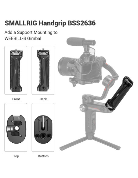 Empuñadura SmallRig BSS2636 para gimbal Zhiyun WEEBILL-S Empuñadura SmallRig BSS2636 para gimbal Zhiyun WEEBILL-S