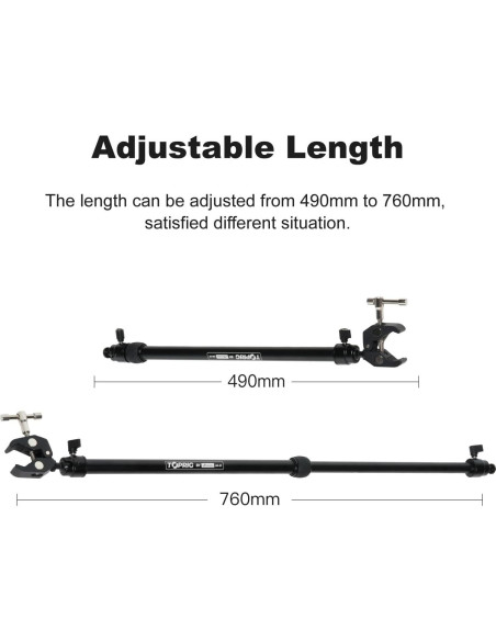 Brazo de Soporte Ajustable Accsoon para Deslizador de Cámara Brazo de Soporte Ajustable Accsoon para Deslizador de Cámara