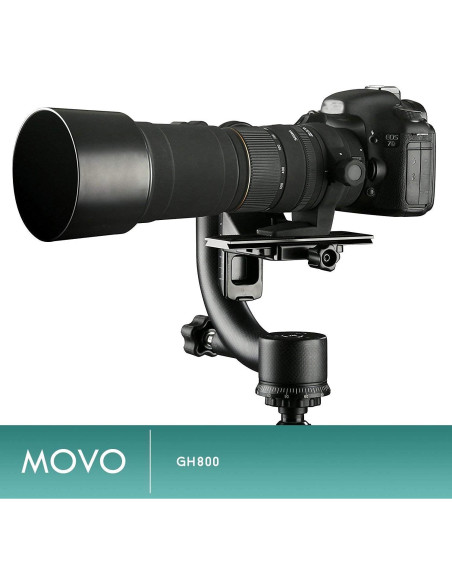 Cabezal de trípode Movo GH800 MKII fibra de carbono 15 kg Cabezal de trípode Movo GH800 MKII fibra de carbono 15 kg