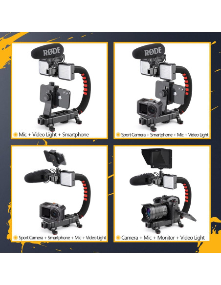 Estabilizador de Mano Zeadio DV-HDE-GC11 para Smartphones y Cámaras Estabilizador de Mano Zeadio DV-HDE-GC11 para Smartphones y Cámaras