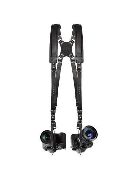 Arnés Doble para Cámara Jumyee con Correas Ajustables - Negro Arnés Doble para Cámara Jumyee con Correas Ajustables - Negro