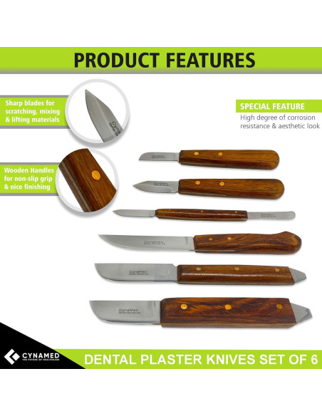 Cuchillo Dental Fahenstock 6 Pcs Acero Inoxidable Cuchillo Dental Fahenstock 6 Pcs Acero Inoxidable