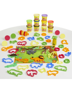 Juego de Aventura Animal Play-Doh 45 Herramientas 10 Colores 2
