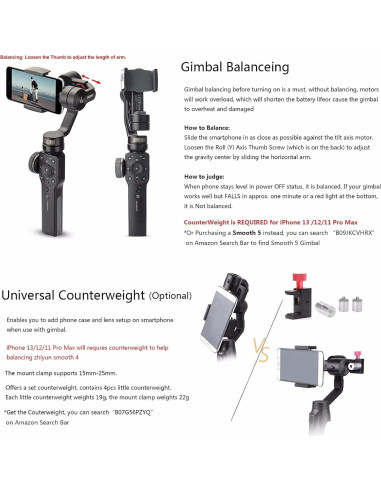 Gimbal Estabilizador Zhiyun Smooth 4 para Smartphone Negro