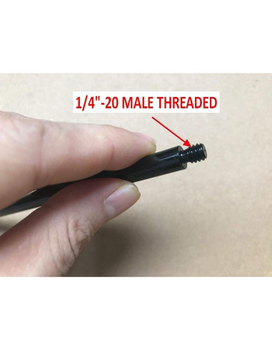 Tubo Extensor de Trípode Metal 15.24 cm Rosca 1/4"-20
