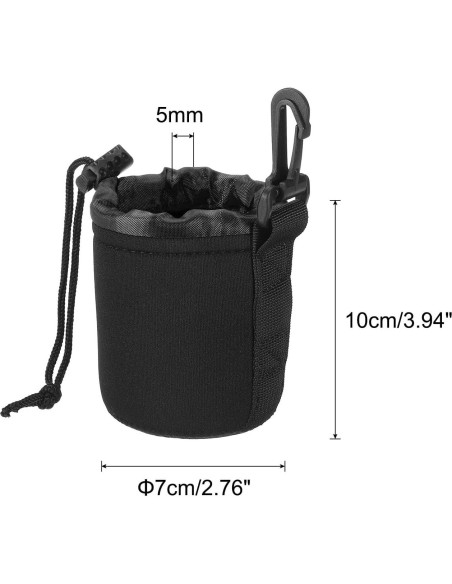 Bolsa para Lentes de Cámara PATIKIL Neopreno 7x10 cm Negra Bolsa para Lentes de Cámara PATIKIL Neopreno 7x10 cm Negra