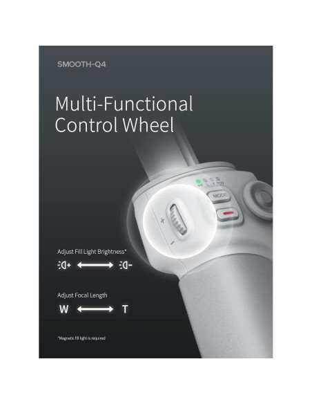 Estabilizador Gimbal ZHIYUN Smooth Q4 Combo 3 Ejes Plegable Estabilizador Gimbal ZHIYUN Smooth Q4 Combo 3 Ejes Plegable