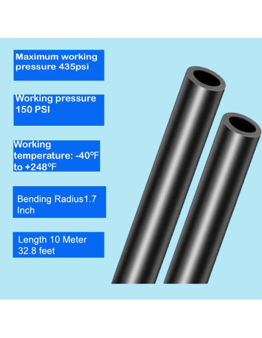Manguera de Aire 1/4" Utah Pneumatic 10 Metros Nylon