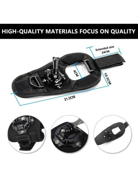 Correa de Muñeca Reflex 360 para Cámaras de Acción - GoPro, AKASO, DJI OSMO Correa de Muñeca Reflex 360 para Cámaras de Acción - GoPro, AKASO, DJI OSMO